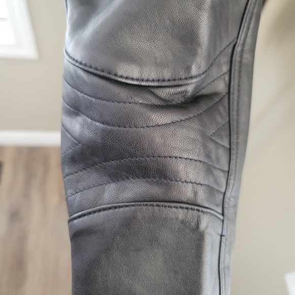 Bh Sophisticates Black Lamb Leather Jacket Blazer Moto NEW Size M #1268 - Picture 10 of 16